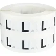 thumbnail image 1 of VAULT- Letter L Inventory Labels .5 Inch Round Circle Dots 1,000 Adhesive Stickers, 1 of 2