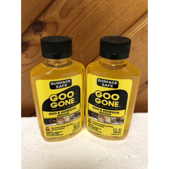 VAULT- Lot Of 2 Goo Gone Adhesive Sticky Remover 3Oz Each Bottle New