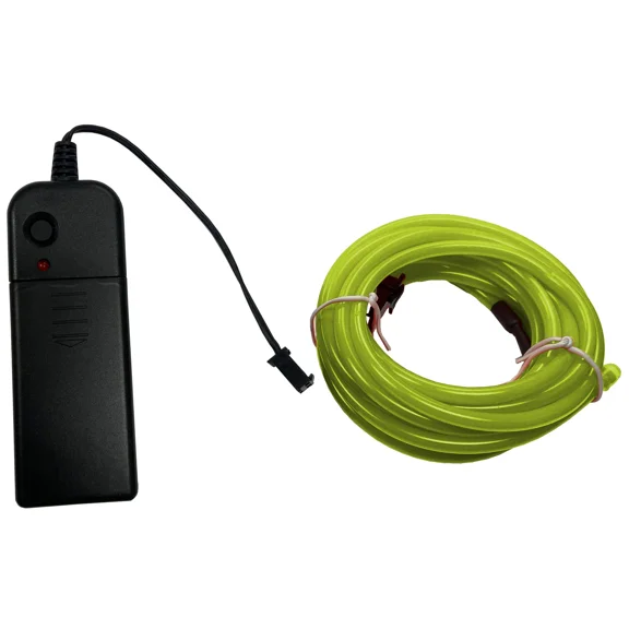 VAULT- Party Wire Lime Green 3.2Mm El Wire With Dc3V 3-Mode Inverter 1 Meter Length
