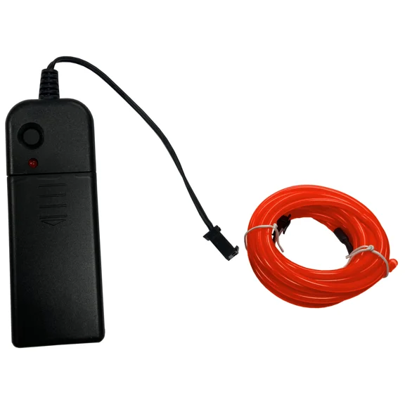 VAULT- Party Wire Red 2.3Mm El Wire With Dc3V 3-Mode Inverter 2 Meter Length