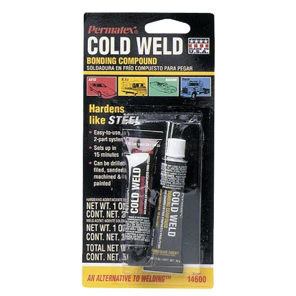 VAULT- Permatex 1 Oz. Cold Weld Bonding Compound Epoxy 14600 Permatex 14600