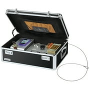 Vaultz Black Locking Storage Chest with Combination Locks for Dorms