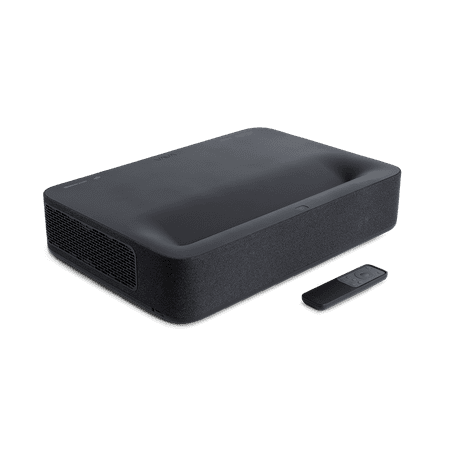 VAVA - 4K via Upscaling UHD Smart Ultra Short Throw Laser TV Home Theater Projector - Black