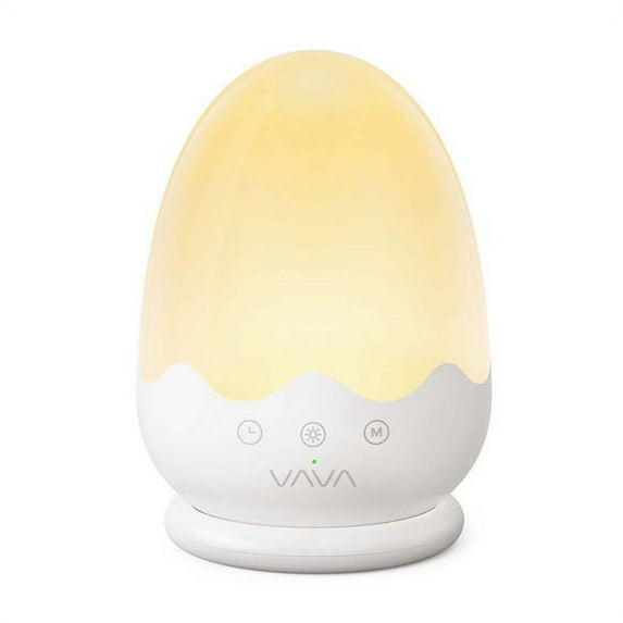 VAVA Baby Night Light with Charging Pad, Touch Control, Adjustable Brightness and Color Temperature, One hour Timer, Portable Rechargeable Bedside Lamp for Breastfeeding