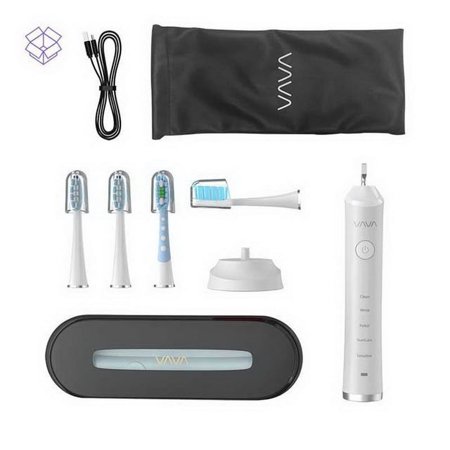 VAVA VA-EE007 Electric Toothbrush Ultrasonic Rechargeable Sonicare FDA DI53