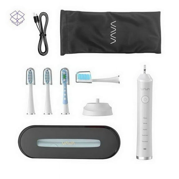 VAVA VA-EE007 Electric Toothbrush Ultrasonic Rechargeable Sonicare FDA DI53