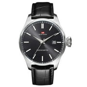 VAVA VOOM Mens Watch Top Brand Wrist Watch Luxury Fashion Business Sports Genuine Leather Waterproof Calendar Quartz public house