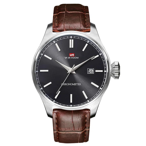 VAVA VOOM Men's Watch Top Brand Wrist Watch Luxury Fashion Business Sports Genuine Leather Waterproof Calendar Quartz public house