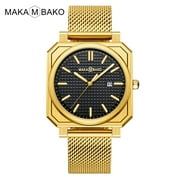 VAVA VOOM New Business Men Watch Japanese Movement Luminous Function Square Calendar Quartz Watch For Men Fashion Wristwatch Gift Box