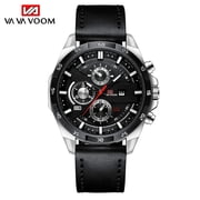 VAVA VOOM New Top Watch Mens Sport Stainless Steel Band Waterproof Casual Military Army Outdoor Run Hiking Leather Watches Clock Man