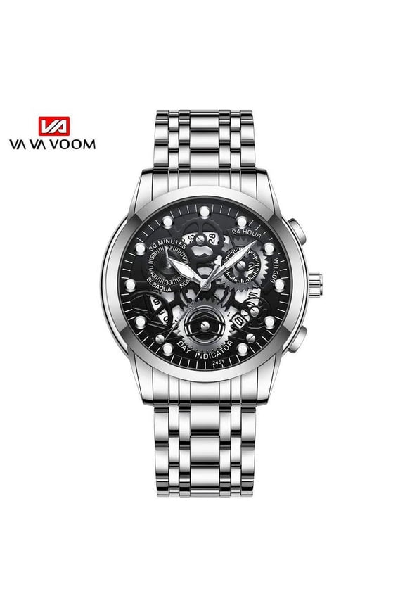 VOOM Original Top Brand Luxury Fashion Style Quartz Movement 3ATM Waterproof Original Men's Calendar Pendant Wristwatch Watch