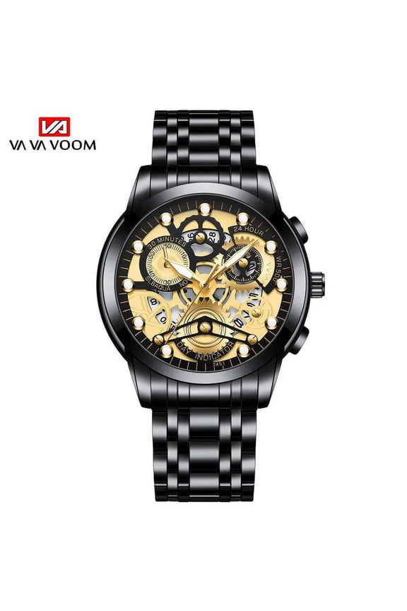 VOOM Original Top Brand Luxury Fashion Style Quartz Movement 3ATM Waterproof Original Men's Calendar Pendant Wristwatch Watch