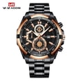 thumbnail image 1 of VAVA VOOM Relogio Feminino Casual Fashion Men Sports Watches Gold Black Simple Pointer Stainless Steel Waterproof Calendar Quartz Watches, 1 of 9