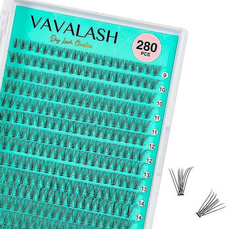 VAVALASH Lash Clusters 10D-C-0.1-9-16MM DIY Individual Lashes 280 PCS  Cluster Lashes 10D 20D 30D 40D 50D C D Curl Volume False Eyelash Extensions  DIY