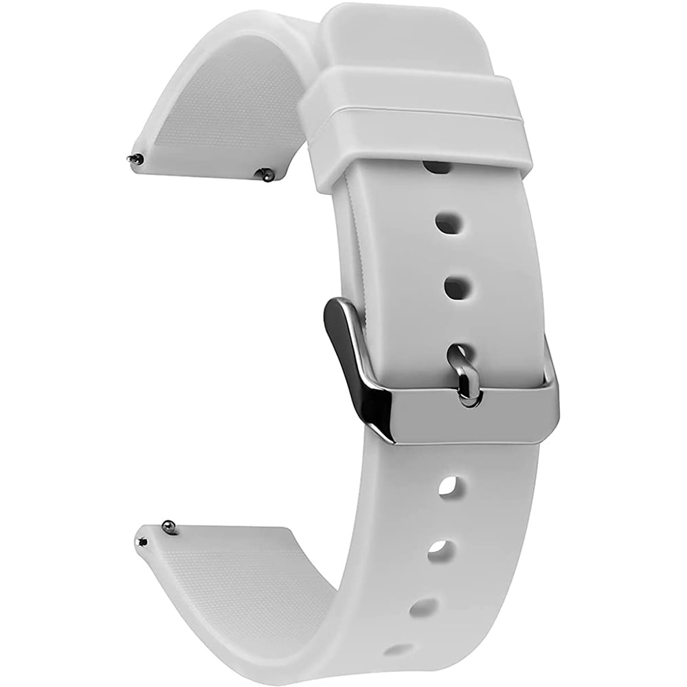 VAVC 18mm Watch Straps Silicone Quick Release Soft Rubber Replacement