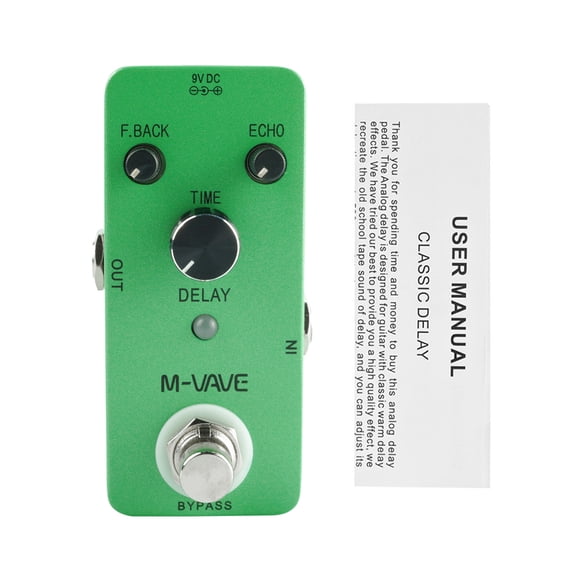 VAVE Effect Pedal,Zinc Alloy Shell Delay Pedal Delay Delay Rusuo Qinquan Moweo