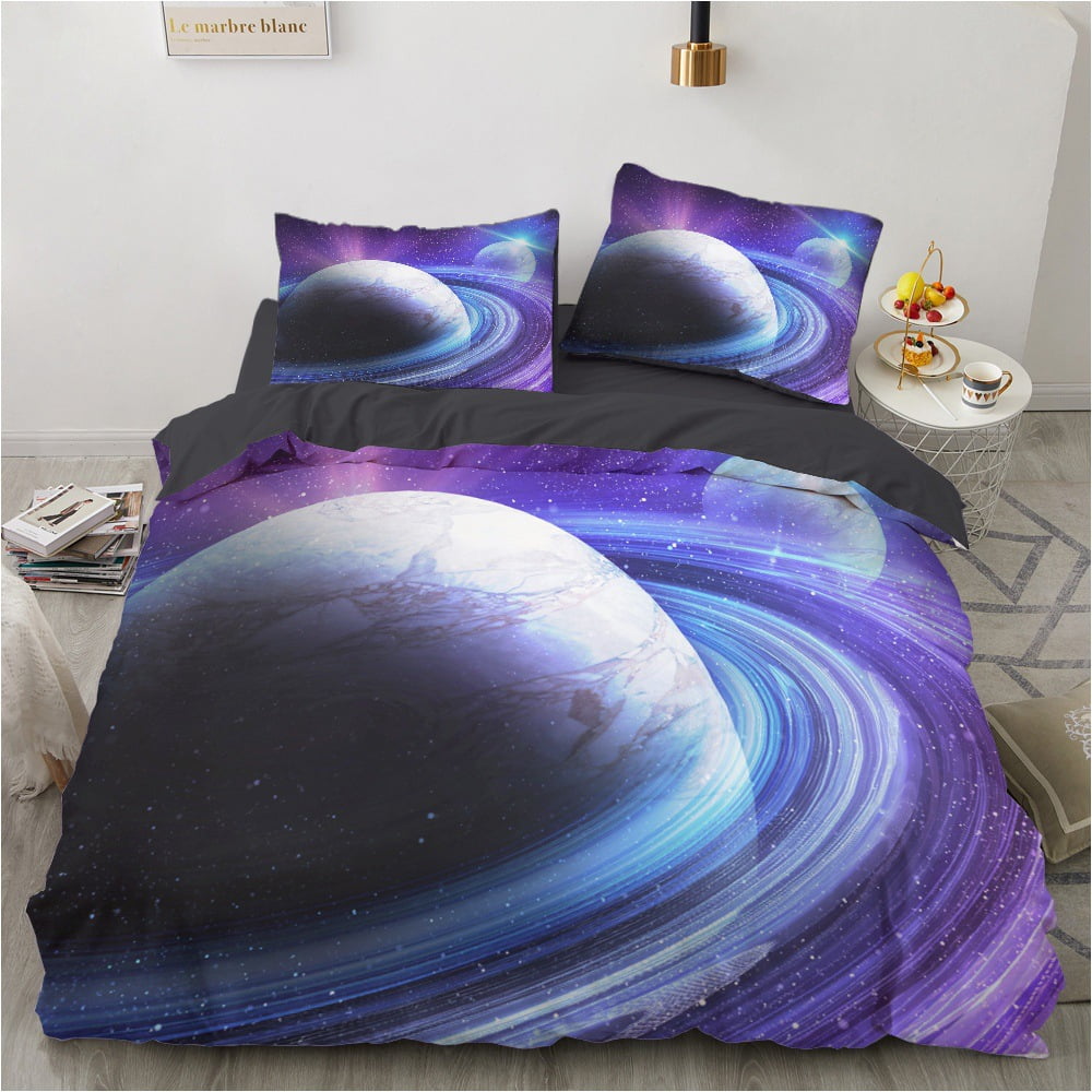 VAVIP Bedding Set 3D Fantasy Starry Sky Duvet Cover Pillow Case