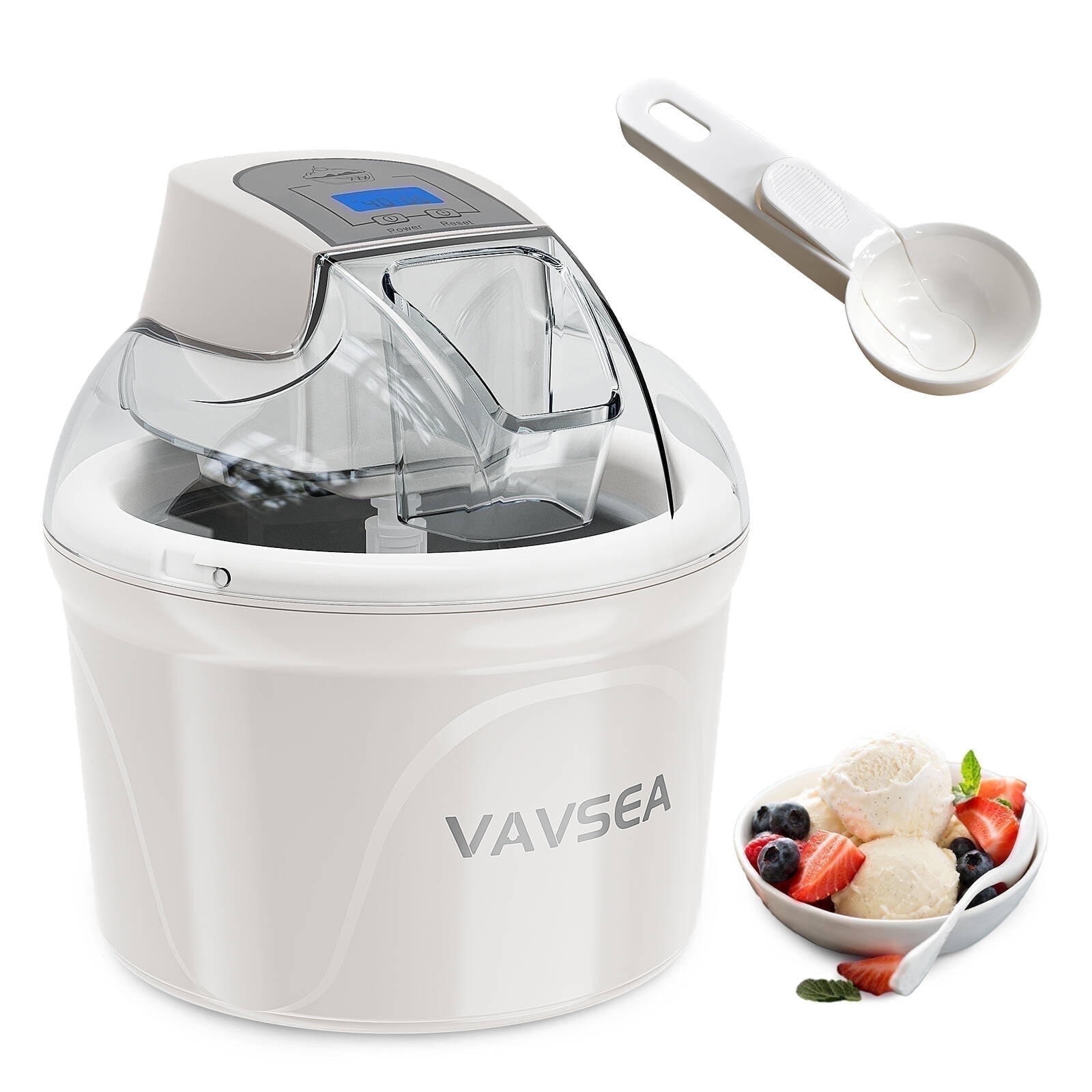 The Coupon deal of  VAVSEA 1.5 Qt Ice Cream Maker, LCD Display, Double-Insulated Bowl, Gelato Sorbet Machine