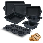 VAVSEA 7pcs Baking Pans Set, Carbon Steel Cookie Sheets, Nonstick Oven Bakeware Sets with Loaves Pan, PFOA PFOS Free