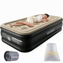 VA-VSEA Air Mattress, Inflatable Bed with Built-in Cordless Air Pump Twin Size Blow up Mattress for Home, Camping Travel & Guests, 550LB Max