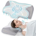 thumbnail image 1 of VAVSEA Cervical Pillow for Neck Pain Relief, Contour Memory Foam, Ergonomic Orthopedic Neck Support Pillow for Side, Back & Stomach Sleepers with Breathable Pillowcase, Grey, 1 of 8