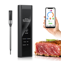 VAVSEA Long Range Wireless Meat Thermometer, 100% Wire Free,  Bluetooth Meat Thermometer for Turkey Beef Lamb, Smart Meat Thermometer  for BBQ, Oven, Grill, Kitchen, Smoker, Rotisserie