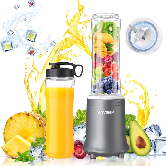 VAVSEA Personal Blender, Blender for Smoothie with BPA Free Travel Cup and Lid, Smoothie Blender for Kitchen, Office and Sports