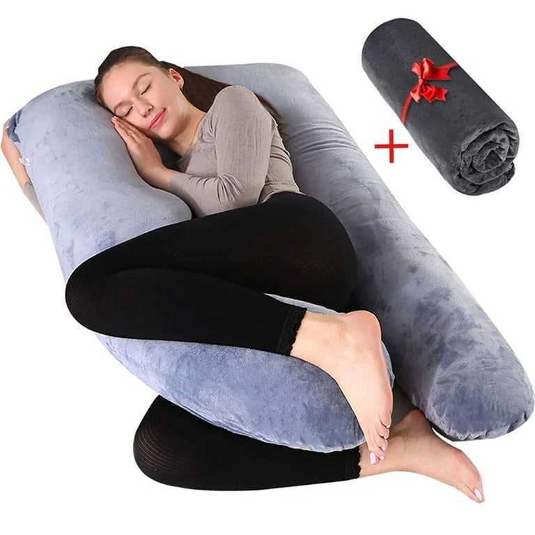 VAVSEA Pregnancy Pillows with 2 Covers, U-Shape Full Body Pillow