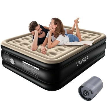 VAVSEA Queen Cordless Air Mattress, 18" Blow up Mattress with Built in Pump, Inflatable Mattress for Home, Camping, Travel, Guests, 660lb Max