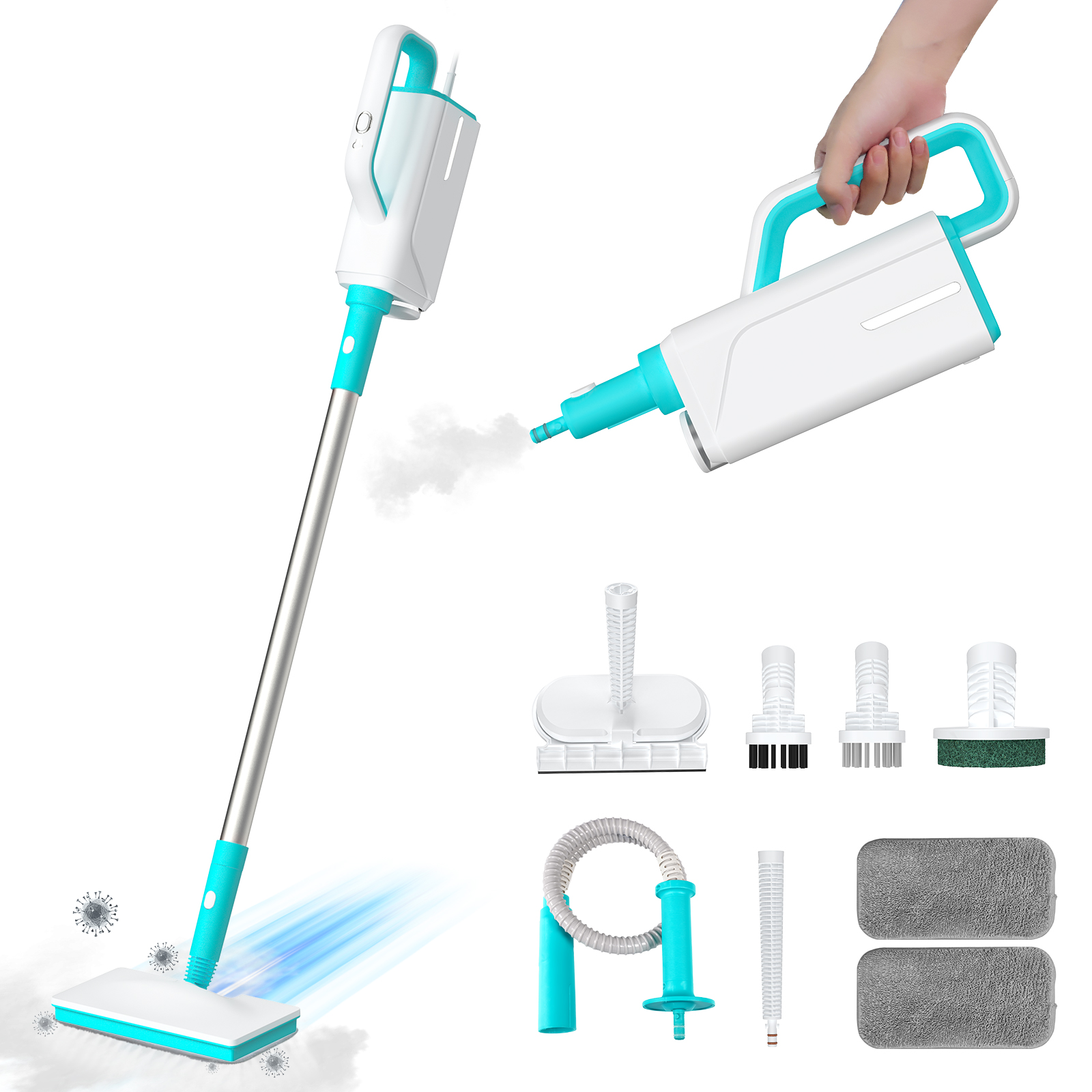Costway 2000W Heavy Duty Steam Cleaner Mop MultiPurpose W/19
