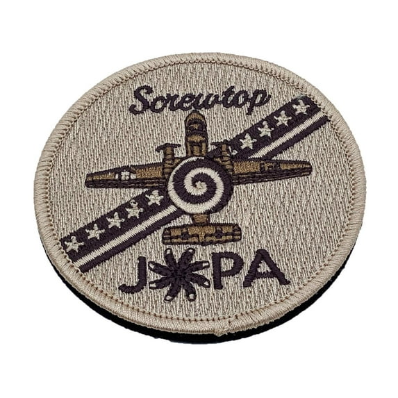 VAW-123 Screwtop JOPA Tan Patch – Hook and Loop