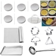 thumbnail image 1 of VAWcornic Biscuits Sugar Pie Korean Sugar Candy Making Tools Set DALGONA Kit (18pcs in 1set), Mold, Press Stainless Steel, 1 of 6