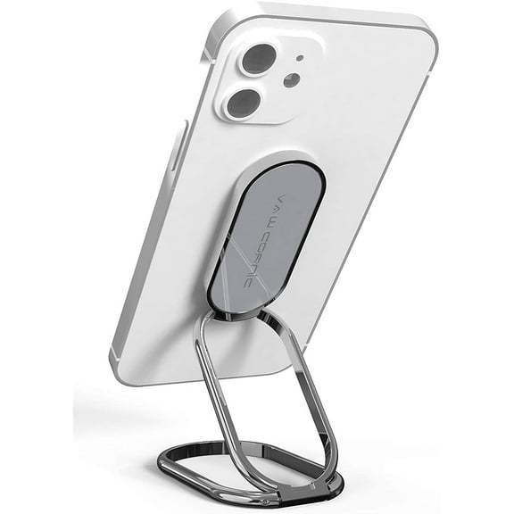 VAWcornic Phone Ring Holder Finger Kickstand, 540° Dual Direction Rotating Phone Grip for iPhone, Samsung, Huawei Smartphone, Tablet, Kindle, Switch Lite Compatible with Magnetic Car Mount, Dark Grey