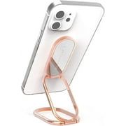 VAWcornic Phone Ring Holder Finger Kickstand, 540  Dual Direction Rotating Phone Grip for iPhone, Samsung, Huawei Smartphone, Tablet, Kindle, Switch Lite Compatible with Magnetic Car Mount, Rose Gold