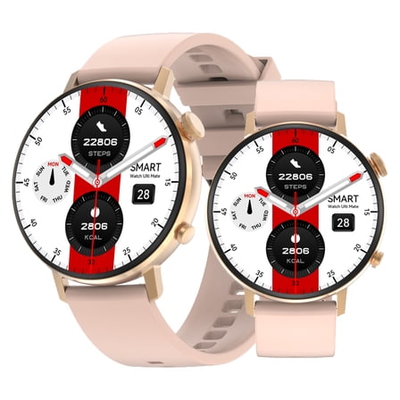 Smart Watch 1.45-inch Fitness Tracker Compass AMOLED Screen Multi Sport Mode Make/Answer Calls Messages Notifications IP68 Water Resistant