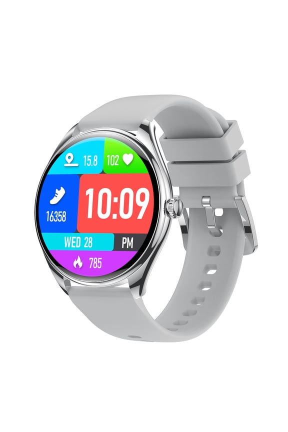 Smart Watch Fitness Tracker for Android and iOS Multiple Sports Modes AMOLED Display Pedometer Timer Stopwatch Make/Answer Calls Message Notifications IP67 Waterproof