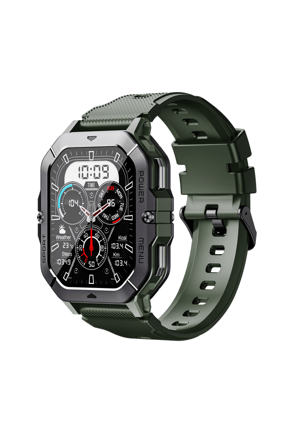 Smart Watch Fitness Tracker for Android and iOS Multiple Sports Modes Pedometer Stopwatch 1ATM Waterproof Make/Answer Calls Message Notifications