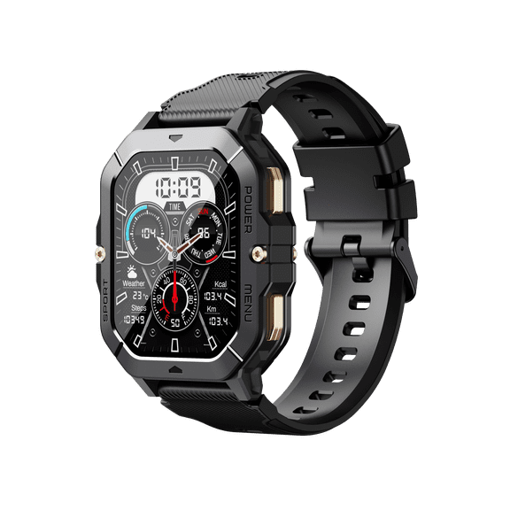 VAYKAL Smart Watch Fitness Tracker for Android and iOS Multiple Sports Modes Pedometer Stopwatch 1ATM Waterproof Make/Answer Calls Message Notifications