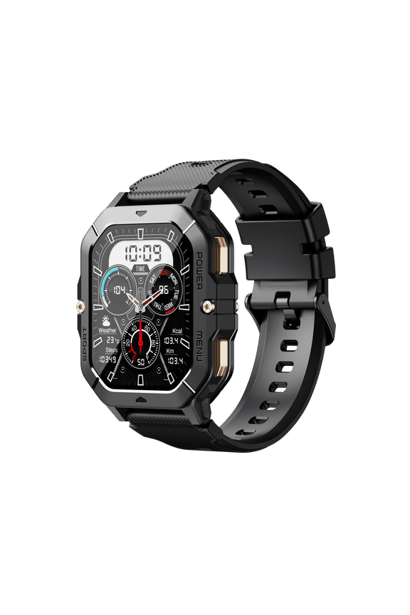 Smart Watch Fitness Tracker for Android and iOS Multiple Sports Modes Pedometer Stopwatch 1ATM Waterproof Make/Answer Calls Message Notifications