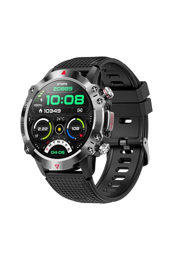 Smart Watch Fitness Tracker for Android and iOS Multiple Sports Modes Pedometer Timer Stopwatch Make/Answer Calls Message Notifications IP67 Waterproof
