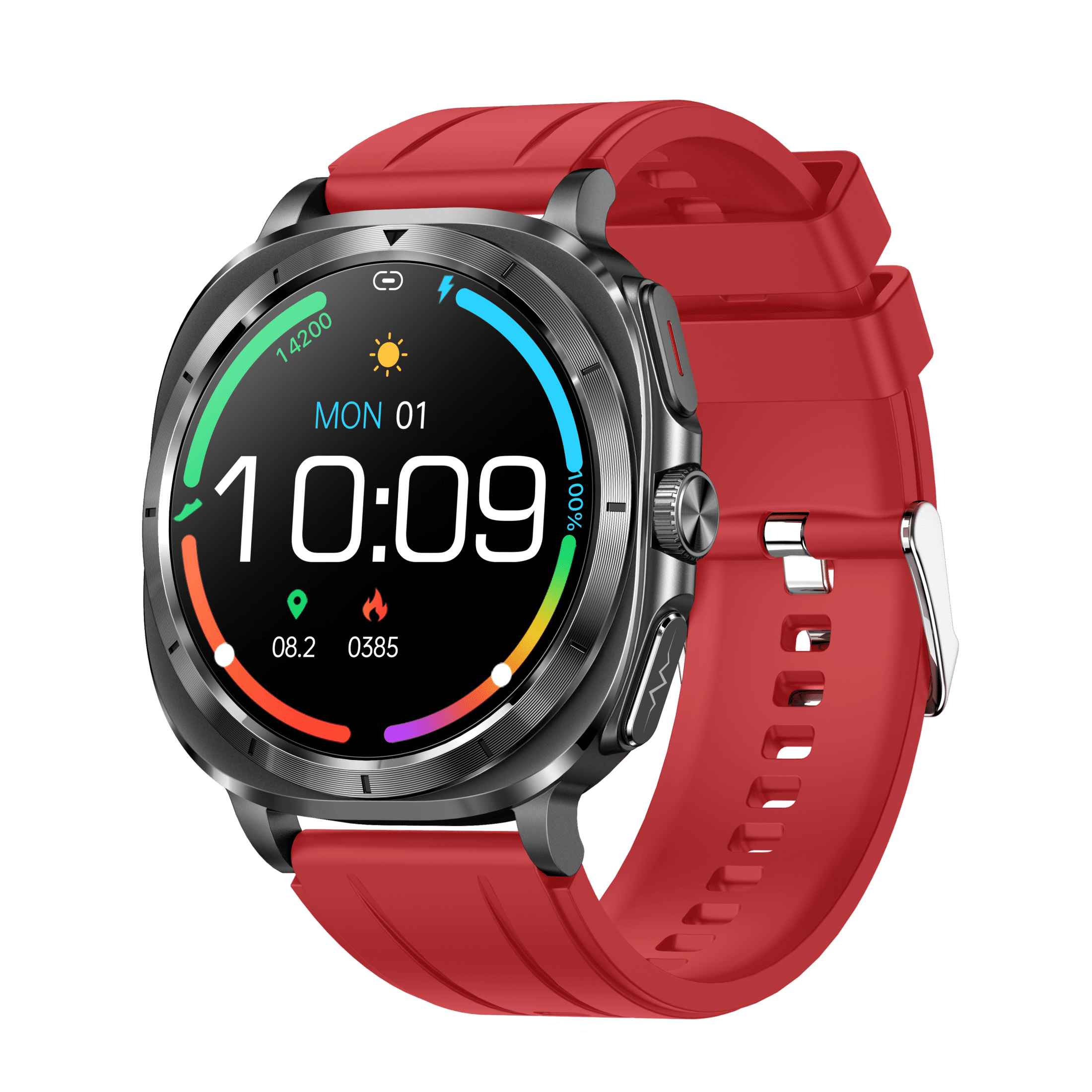 VAYKAL Smart Watch Fitness Tracker for Android and iPhone AMOLED Screen Multiple Sports Modes Pedometer Timer Stopwatch Make/Answer Calls Message Notifications IP68 Waterproof