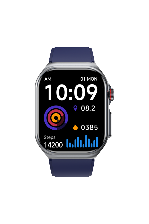 Smart Watch Fitness Tracker for Android and iPhone AMOLED Screen Multiple Sports Modes Pedometer Timer Stopwatch Make/Answer Calls Message Notifications IP68 Waterproof