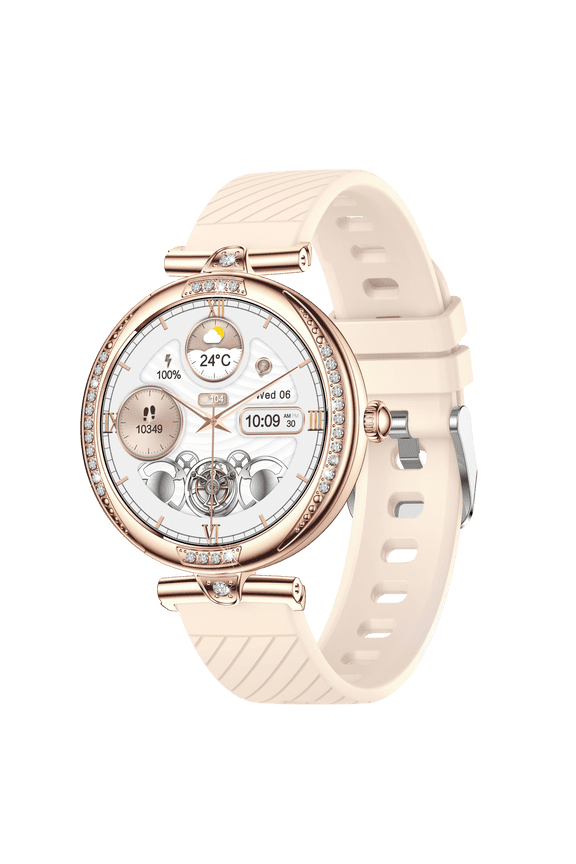 Smart Watch Fitness Tracker for Android and iPhone AMOLED Screen Multiple Sports Modes Pedometer Timer Stopwatch Make/Answer Calls Message Notifications IP68 Waterproof