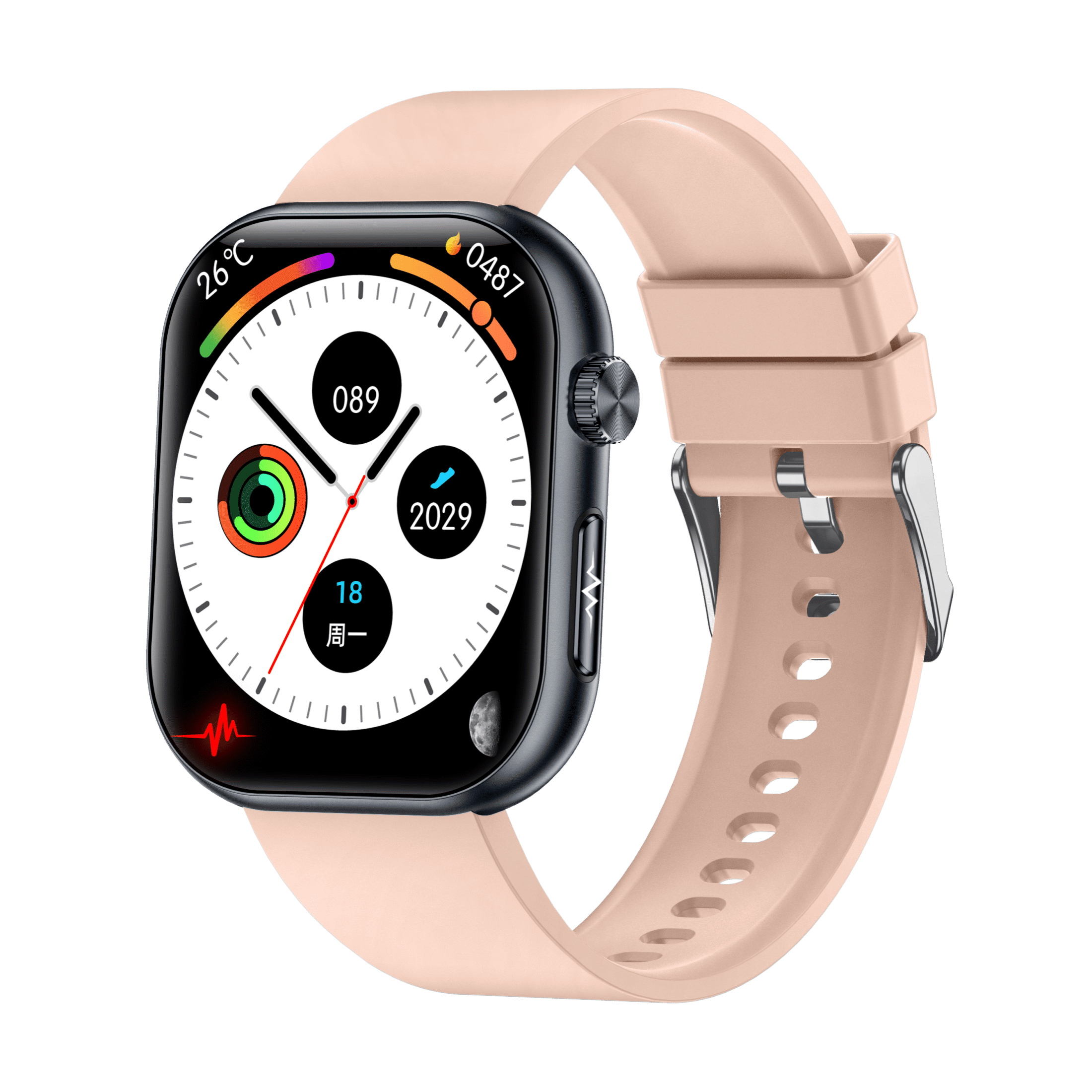 VAYKAL Smart Watch Fitness Tracker for Android and iPhone AMOLED Screen Multiple Sports Modes Pedometer Timer Stopwatch Make/Answer Calls Message Notifications IP68 Waterproof