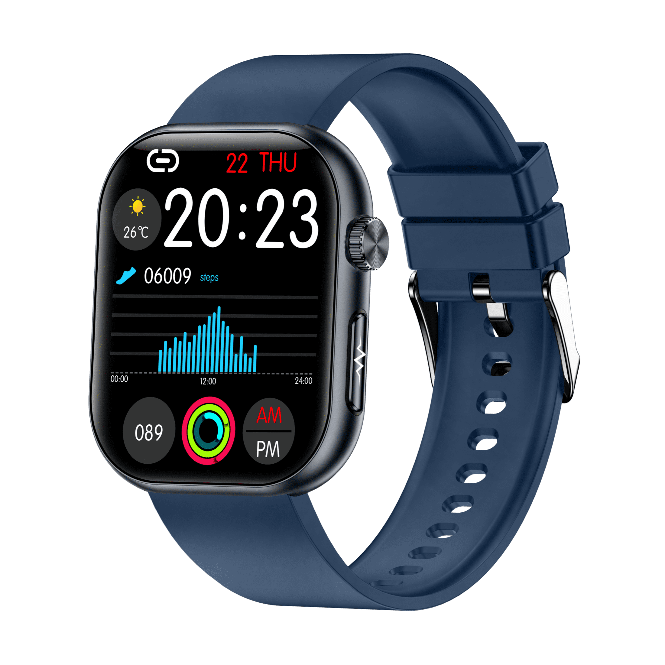VAYKAL Smart Watch Fitness Tracker for Android and iPhone AMOLED Screen Multiple Sports Modes Pedometer Timer Stopwatch Make/Answer Calls Message Notifications IP68 Waterproof