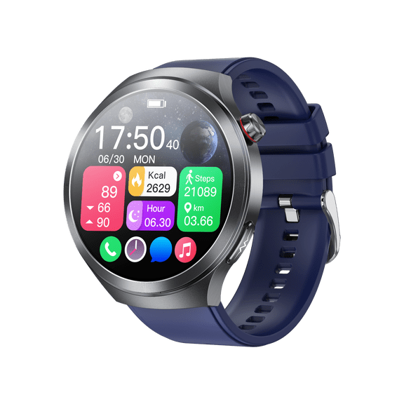 VAYKAL Smart Watch Fitness Tracker for Android and iPhone AMOLED Screen Multiple Sports Modes Pedometer Timer Stopwatch Make/Answer Calls Message Notifications IP68 Waterproof