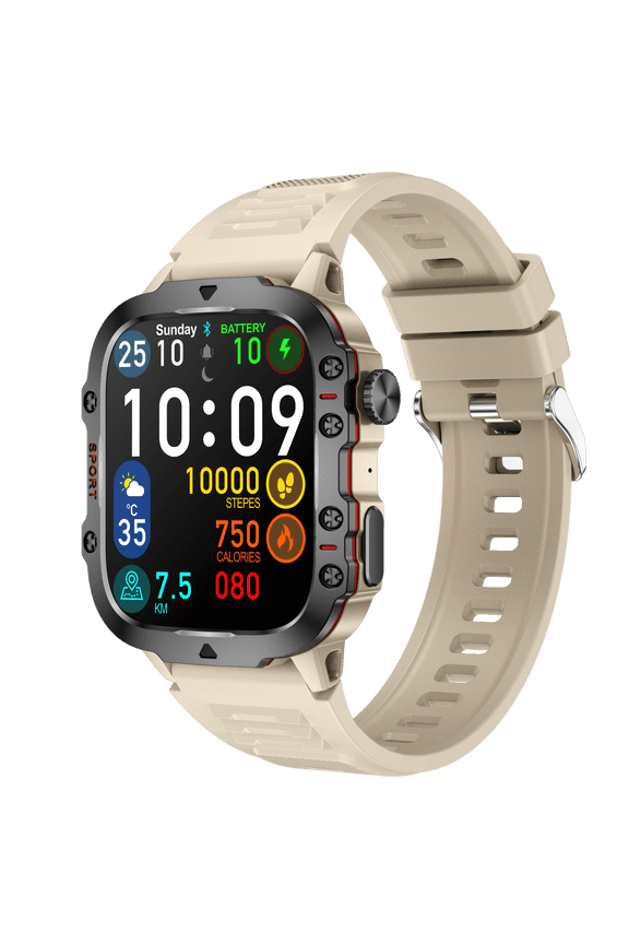 Smart Watch Fitness Tracker for Android and iPhone Multiple Sports Modes 3ATM Waterproof Pedometer Timer Stopwatch Make/Answer Calls Message Notifications