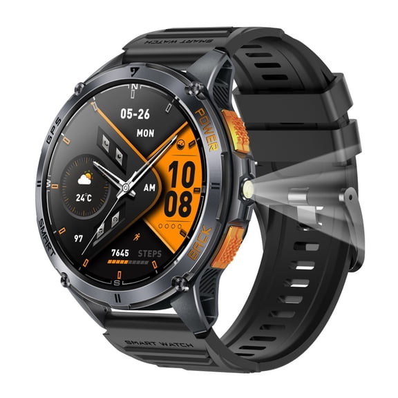 VAYKAL Smart Watch Fitness Tracker for Android and iPhone Multiple Sports Modes AMOLED Screen GPS Compass Pedometer Timer Stopwatch Make/Answer Calls Message Notifications IP68 Waterproof