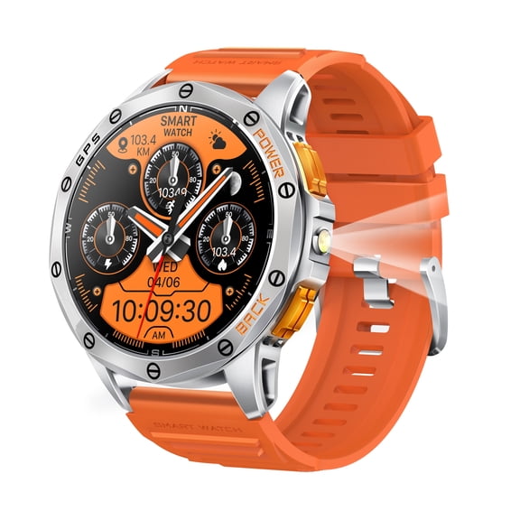 VAYKAL Smart Watch Fitness Tracker for Android and iPhone Multiple Sports Modes AMOLED Screen GPS Compass Pedometer Timer Stopwatch Make/Answer Calls Message Notifications IP68 Waterproof