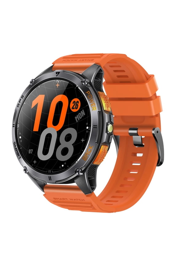 Smart Watch Fitness Tracker for Android and iPhone Multiple Sports Modes AMOLED Screen GPS Compass Pedometer Timer Stopwatch Make/Answer Calls Message Notifications IP68 Waterproof